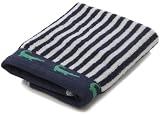 Tommy Hilfiger Navy and White Stripe Jacquard Washcloth