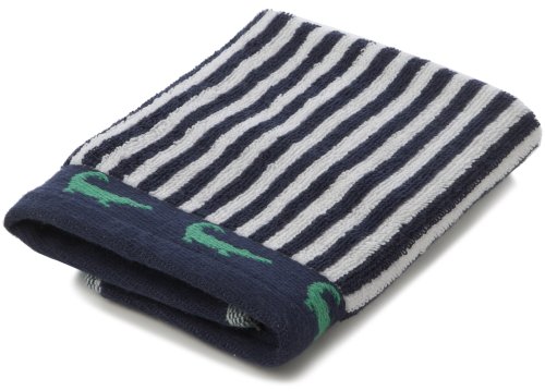Tommy Hilfiger Navy and White Stripe Jacquard Washcloth