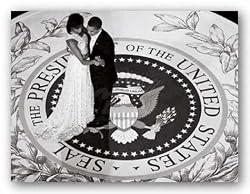 Obama and the First Lady (Black and White) by Anonymous 12"x16" Art Print Poster