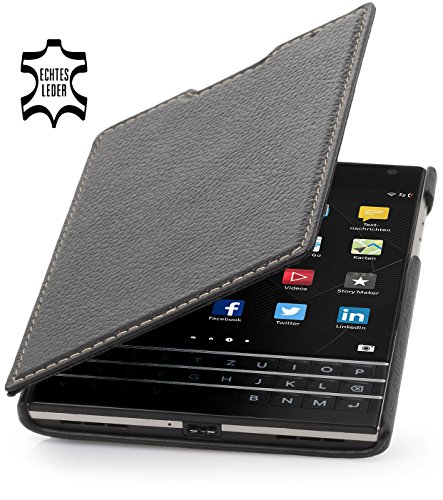 Stilgut® book type, genuine leather case for blackberr…