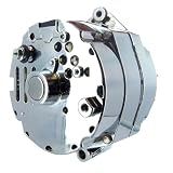 150 Amps Chrome BBC SBC Chevy GM Jeep GMC Buick Alternator 3 Wire Street Rod - High Output 1965-1985