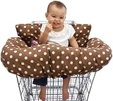 Nojo- Emily Reversible Shopping Cart Cover, Pink/Brown