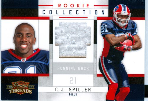 2010 Threads Authentic C.J. Spiller Rookie Game Worn Jersey Card