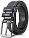 Gallery Seven Mens belt - Genuine Leather Dress Belt - Classic Casual Belt in gift box - Black - Size 38 (Waist: 36)