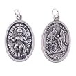 Baby Jesus - Guardian Angel - Two-Sided Oxidized Medal - Height: 7/8"