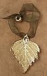 Leaf Ornament - Gold Birch - Actual Leaf!