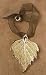 Leaf Ornament - Gold Birch - Actual Leaf!