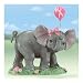 Breast Cancer Charity Collectible Elephant Figurine: Hope Is So Uplifting