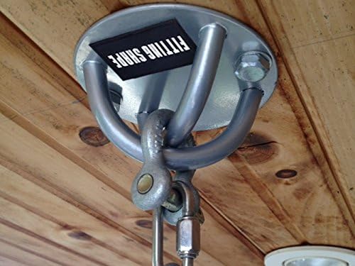 Wall Mount / Ceiling Mount for Suspension Training, Crossfit, Strength Workout. Perfect for Exercise Straps, Resistance Bands, Home Gym Equipment, Includes Two Sets of Screws, Secures up to 750 lbs.