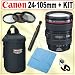 Canon EF 24-105mm f/4 L IS USM Wide Angle-Telephoto Zoom Lens + Deluxe Accessory Kit