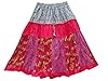 Bohemian Fashion Skirt- Pink Printed Hippy Gypsy Boho Skirt