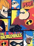 INCREDIBLES COMIC BOOK MINK BLANKET