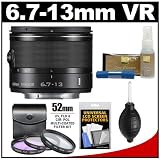 Nikon 1 6.7-13mm f/3.5-5.6 VR Nikkor-Zoom Lens (Black) with 3 (UV/FLD/CPL) Filters + Accessory Kit