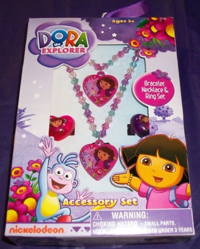 Dora the Exployer Jewelry Set/ Bracelet,Necklace and Ring Set