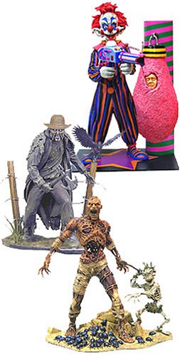 ���� Now Playing - Series 2: Action Figures Set ��Jeepers Creepers 2/The Creeper ��The Mummy Returns/Imhotep the Mummy ��Killer Klowns From Outer Space/Killer Klown �������� ������� ���᡼�� �ե��� �����꡼ ���� ư�� �̿���
