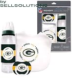 GREEN BAY PACKERS NFL Baby Gift Set: Kickoff Collection 3-Piece Baby Feeding Set