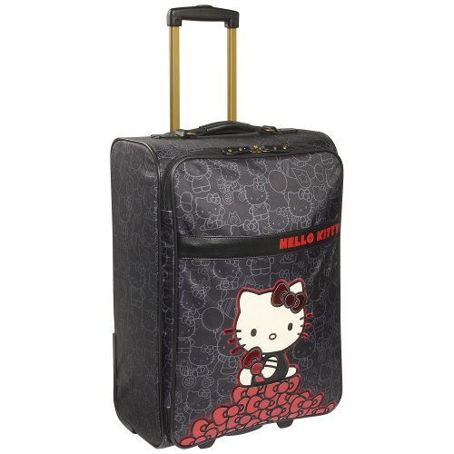 Loungefly Hello Kitty Rolling Luggage (Black)