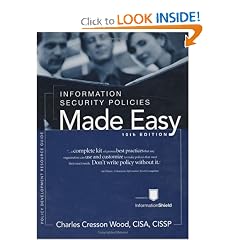 Information Security Policies Made Easy, Version 10