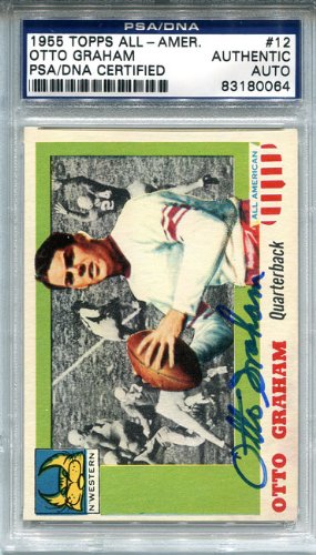 Otto Graham Autographed 1955 Topps All American Card