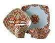 222 FIFTH Resplendent Spring 16-Piece Square Dinnerware Set, Service for 4