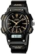 Casio Men's Core AQ150W-1EV Black Resin Quartz Watch with Black Dial