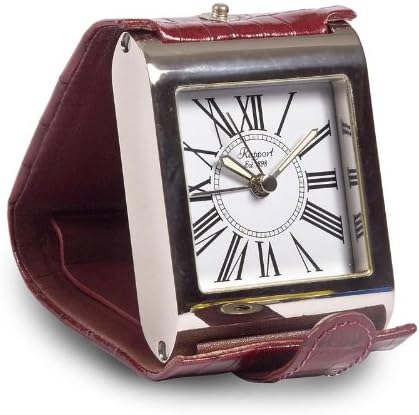 Rapport London Cosmopolitan Travel Clock - Adventura (Burgundy)