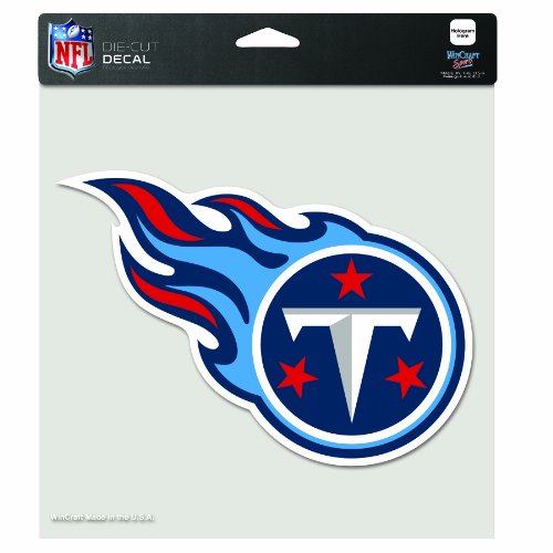 NFL Tennessee Titans 8-by-8 Inch Diecut Colored Decal