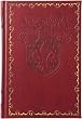 Classic Fleur-de-lis Journal Diary, Fully Embossed, Gilded Lined Pages, 6x8, Burgundy