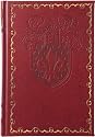 Classic Fleur-de-lis Journal Diary, Fully Embossed, Gilded Lined Pages, 6x8, Burgundy