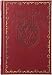 Classic Fleur-de-lis Journal Diary, Fully Embossed, Gilded Lined Pages, 6x8, Burgundy