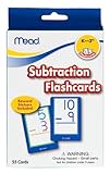 Mead Subtraction Flashcards, 6-1/8 x 3-3/4-Inches, 55 Cards (63122)