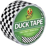 Duck Brand 280410 Printed Duct Tape, Checker, 1.88 Inches x 10 Yards, Single Roll
