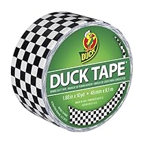 Duck Brand 280410 Printed Duct Tape, Checker, 1.88 Inches x 10 Yards, Single Roll
