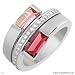 STOCKERT And CIE! Made in Germany Luxurious Ring 1.35ctw Super Clean G/VS Diamonds and Tourmalines Made of 18K Gold