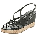 VANELi Women's Parnella Wedge Sandal,Black,11 M
