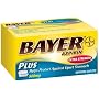 Bayer Aspirin Pain Reliever/ Fever Reducer, Extra Strength PLUS, 50-Count Caplets (Pack of 4)