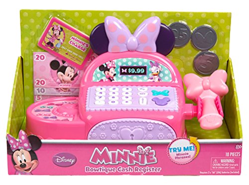 Minnie Bowtique Cash Register Total of 10 Pieces