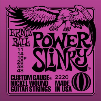 Ernie Ball 2220 Power Slinky Nickel Round Wound Electric Guitar Strings