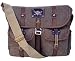 MILITARY STYLE CANVAS MESSENGER BAG LAPTOP BOOKBAG BROWN