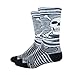 DeFeet Levitator Trail Bonehead Socks, Large, Grey