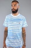 RVCA The Marked Out Tee in Dark Royal Pring,T-shirts for Men