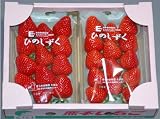 【送料無料】超美麗な新品種イチゴ 熊本県産ひのしずくデラックスパック2パック入 *1月6日以降の発送予定