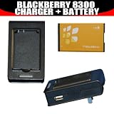 Blackberry CM-2 Standard Li-Ion Battery and Battery Charger for Blackberry Curve 8300 Batteries & Pearl 8100 8100c 8110 8120 8130 Batteries