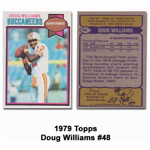 Topps Tampa Bay Buccaneers Doug Williams 1979 Rookie Card