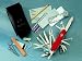 Suchen : VICTORINOX SOS-Set, Leder-Etui, Messer rot