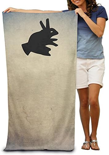 Hotgirl Hand Reflection Rabbit Beach Towel Best For Beach,Travel,Sports,Camping,Yoga,Fitness,Bath,Gym Super Absorbent Pool Towel