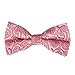 EBD1B04-06 Multicolored Microfiber Patterned Mens Pre-tied Bowtie Set By Epoint