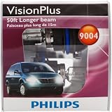 Philips 9004 VisionPlus Headlight Bulb, Pack of 2