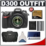 Nikon D300 Digital SLR Camera with Nikon 18-135mm AF-S DX Lens + Lexar Pro 4GB CompactFlash Card + EN-EL3e Battery + Case + Cameta Bonus Accessory Kit