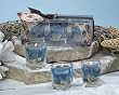 Club Pack of 18 "Ocean Inspired" Blue Gel Filled Scented Votive Candles